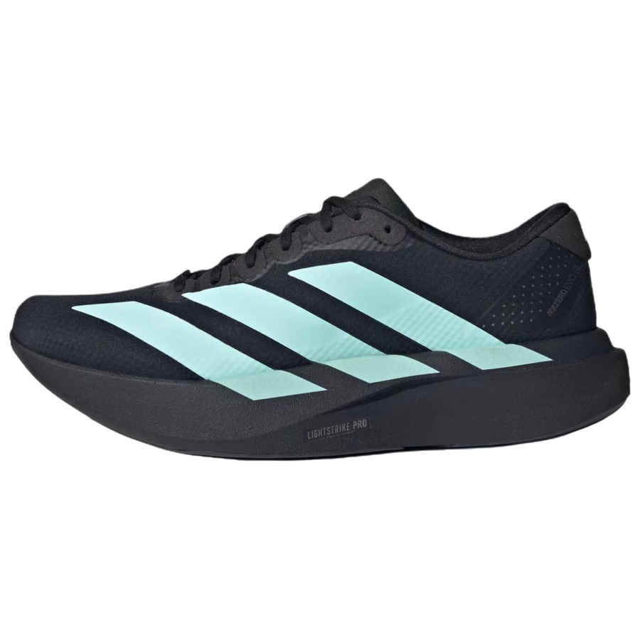 Adidas Adidas Adizero Evo SL Running Shoes Women's Core Black/Transparent Mint Green