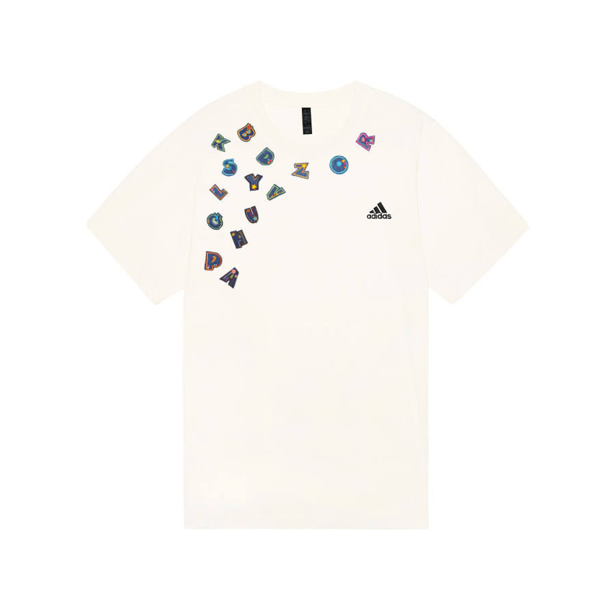 Adidas Adidas MUST HAVES T Shirts Unisex Ecru Crew Neck Moderate Straight Fit