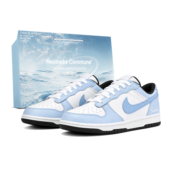 Nike Nike Big Skateboard Shoes Men's Low Top Blue