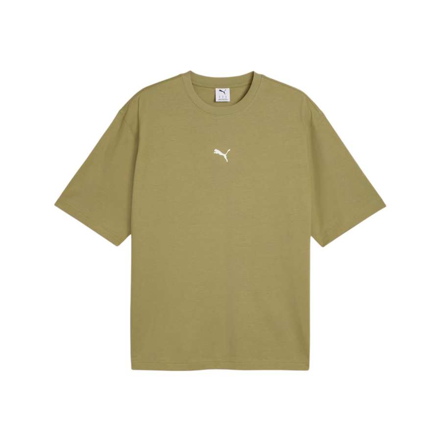 PUMA Running T Shirts Men's India Milk Tea Crew Neck Moderate Straight Fit