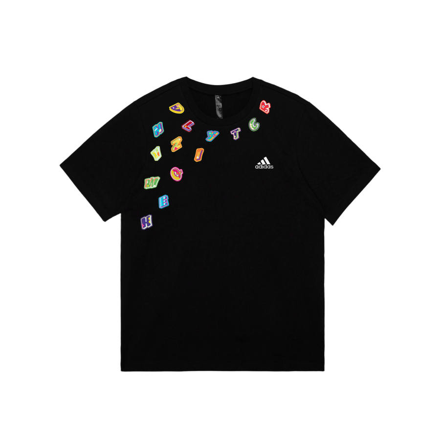 Adidas Adidas MUST HAVES T Shirts Unisex Black Crew Neck Moderate Straight Fit