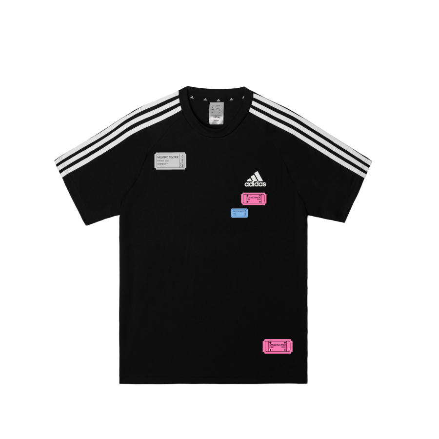 Adidas Adidas Football T Shirts Men's Black Crew Neck Moderate