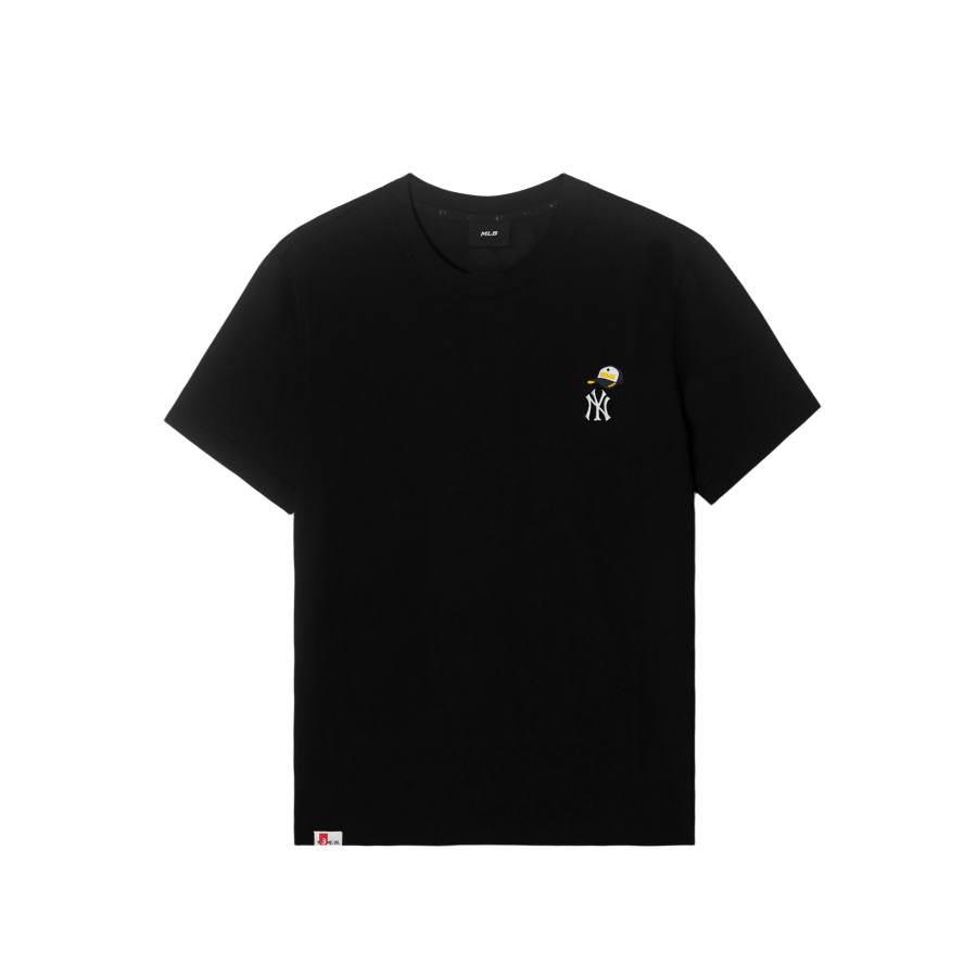 MLB T Shirts Unisex New York Yankees/Black Crew Neck Moderate Straight Fit