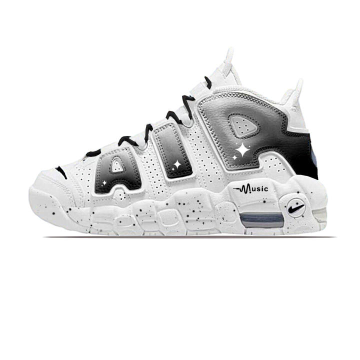 Nike Nike Air More Uptempo Basketball Shoes Unisex Mid Top Black
