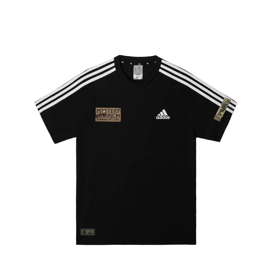 Adidas Adidas Football T Shirts Men's Black Crew Neck Moderate