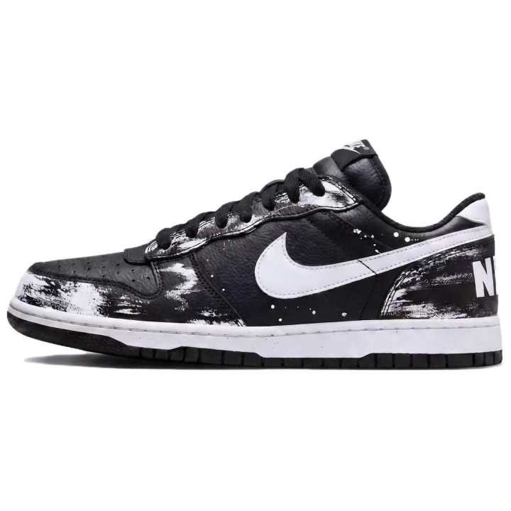 Nike Nike Big Skateboard Shoes Men's Low Top Black/White