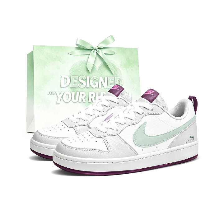 Nike Nike Court Borough Skateboard Shoes Women's Low Top Light Green