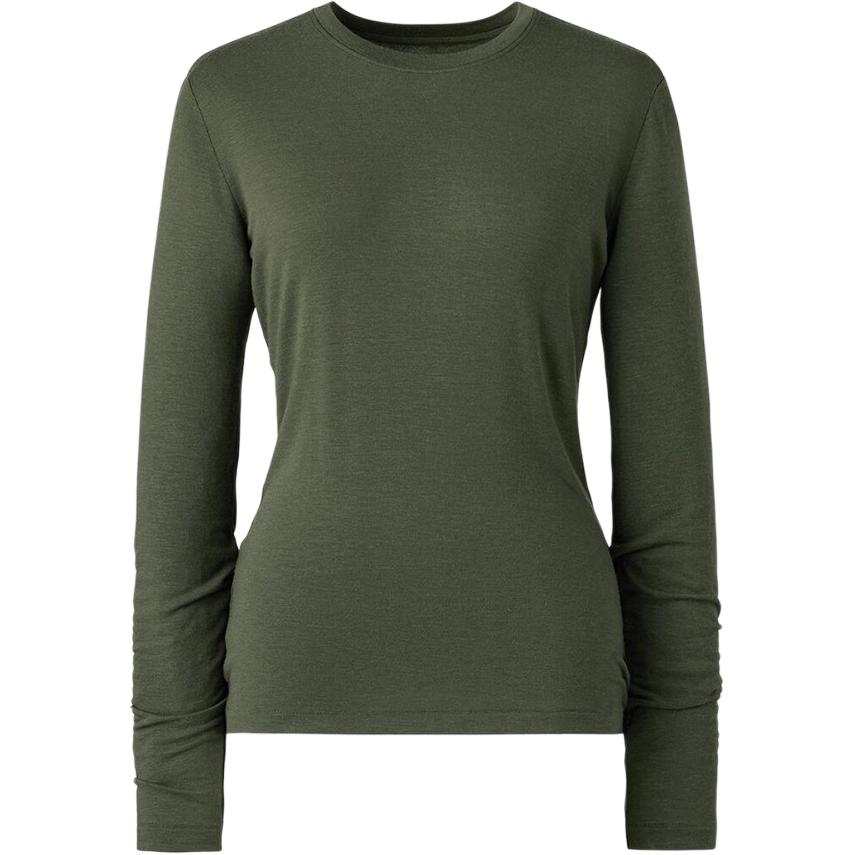 UNIQLO C Collection T Shirts Women's Dark Olive Crew Neck