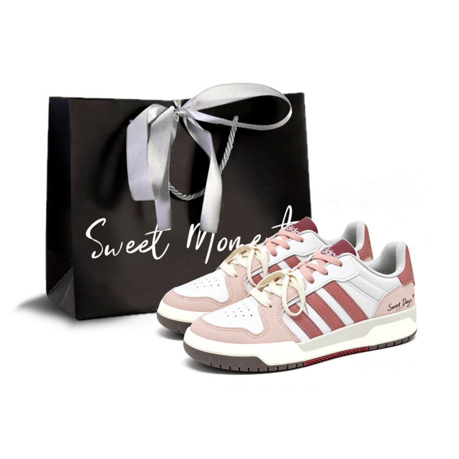 Adidas Neo Entrap Skateboard Shoes Unisex Low Top Pink