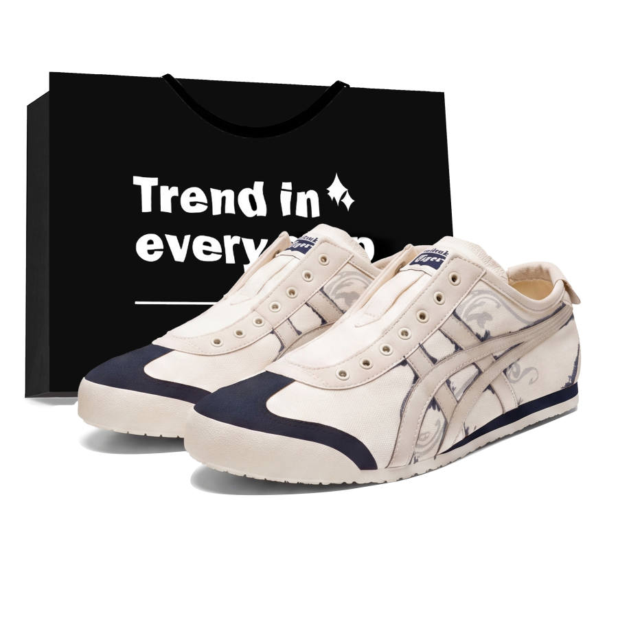 Onitsuka Tiger MEXICO 66 SLIP On Casual Shoes Unisex Low Top Orange