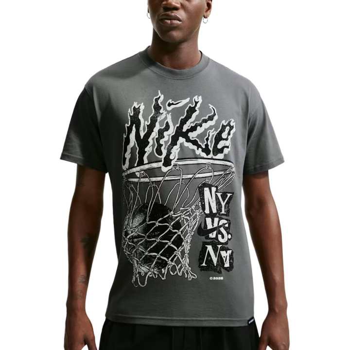 Nike Nike Sportswear T Shirts Men's Iron Gray Crew Neck Moderate