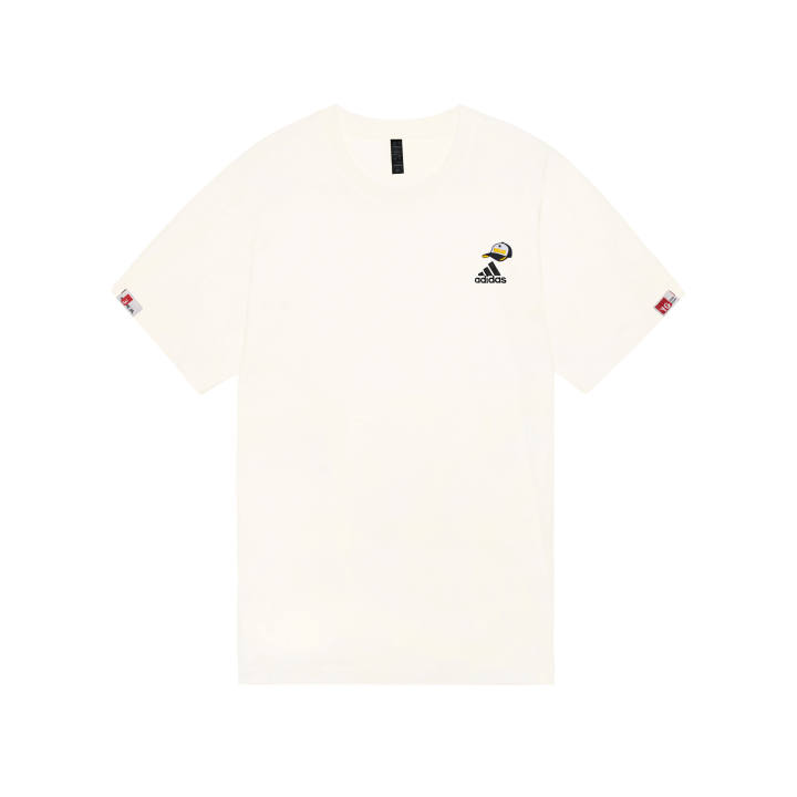 Adidas Adidas MUST HAVES T Shirts Unisex Ecru Crew Neck Moderate