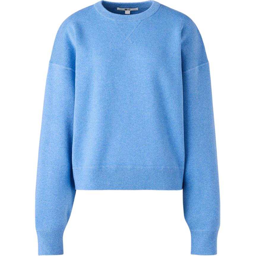 UNIQLO C Collection Knitwear Unisex Sky Blue Crew Neck Moderate