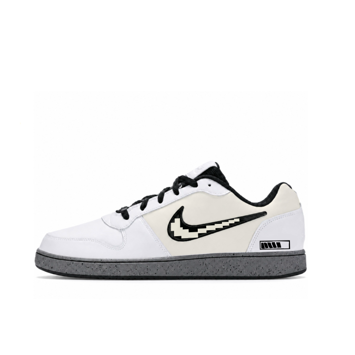 Nike Nike EBERNON Skateboard Shoes Men's Low Top White Black Gray Multicolor