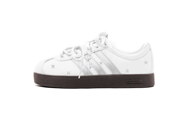 Adidas Adidas Vl Court Classic German Army Trainers Unisex Low Top White/Silver