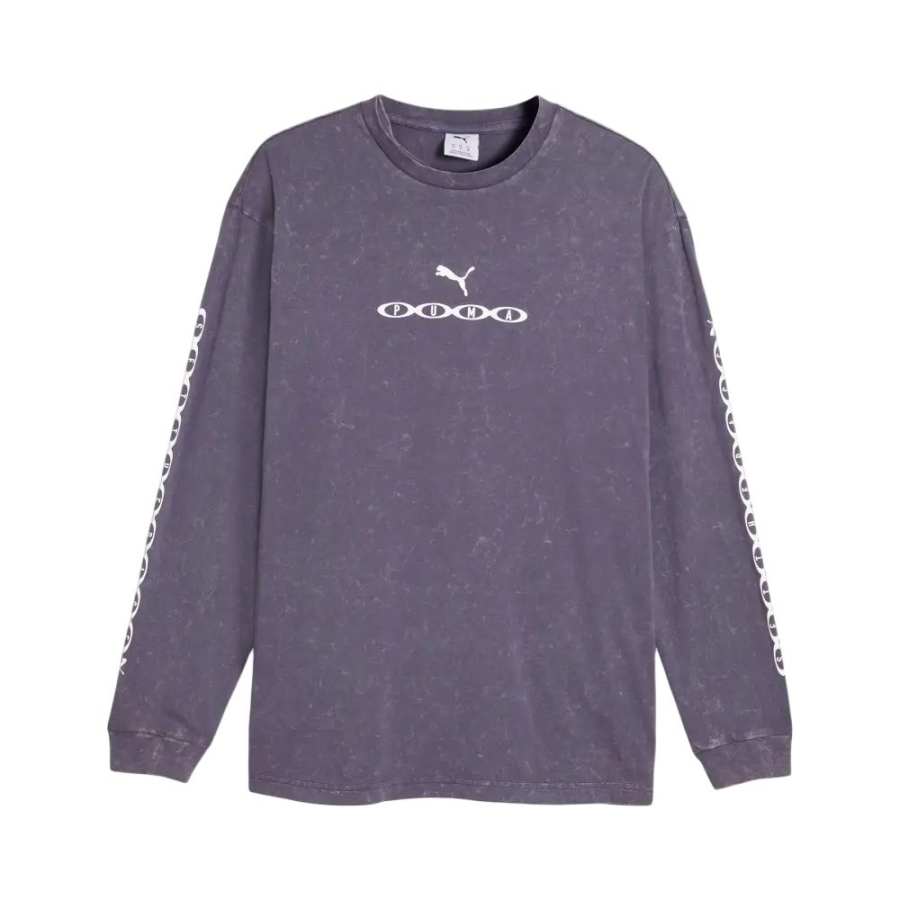 PUMA RELAXED Running T Shirts Men's Ink Crew Neck Moderate Straight Fit