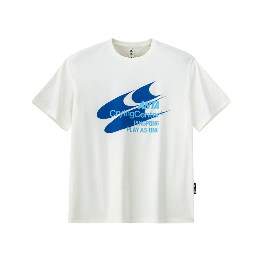 ANTA SUPERSTORE X Crying Center T Shirts Unisex Ivory White Crew Neck