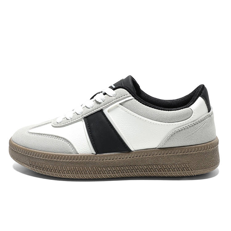 WARRIOR WARRIOR Skateboard Shoes Men's Low Top Beige Gray Black
