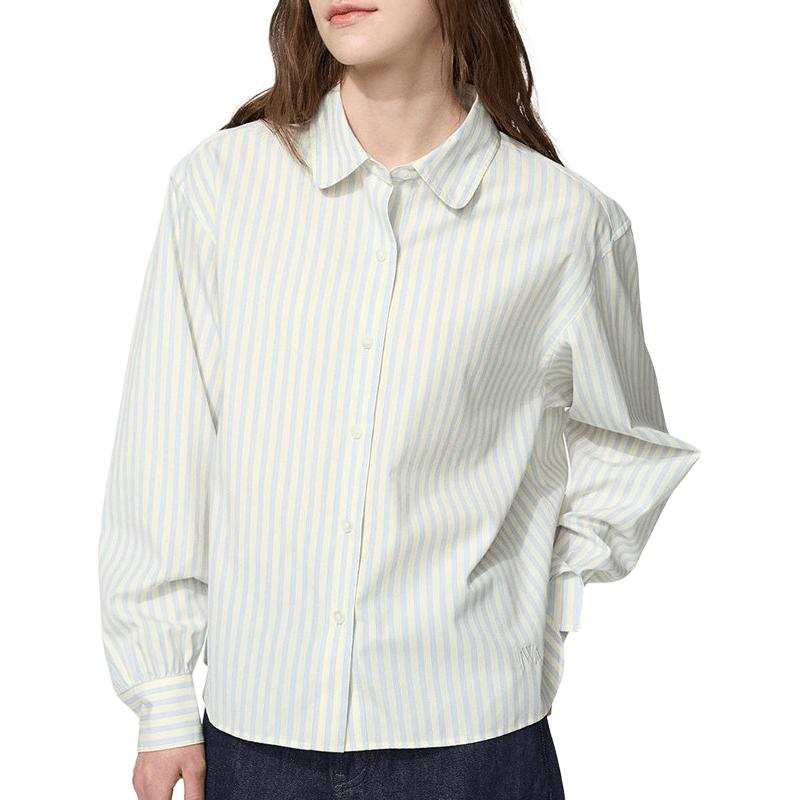 UNIQLO X JW Anderson Shirts Women's 30 Light Beige Lapel Moderate