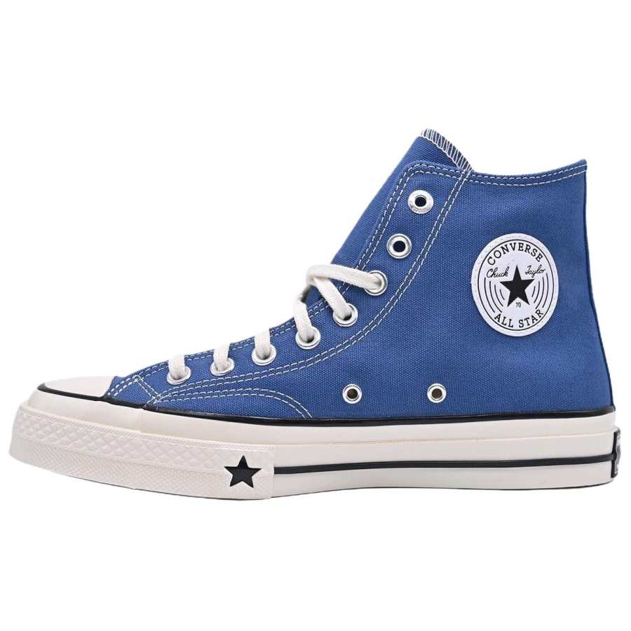 Converse CHUCK 70X Canvas Shoes Unisex High Top Soft Matte Blue