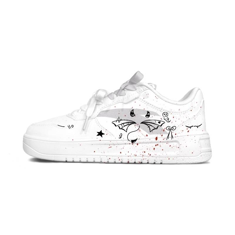 ANTA Skateboard Shoes Unisex Low Top White