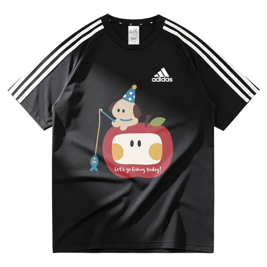 Adidas Adidas Football T Shirts Unisex Black Crew Neck Moderate Other