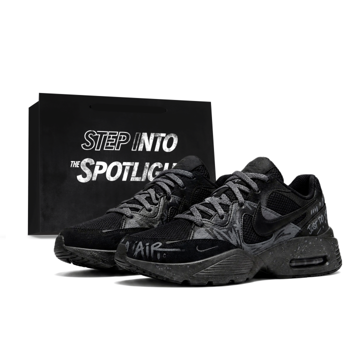 Nike Nike Air Max Fusion Running Shoes Unisex Low Top Black Gray