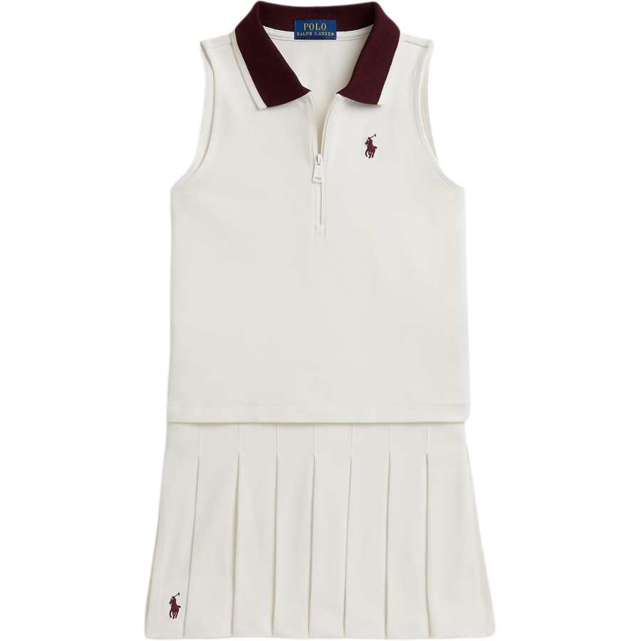 Polo Ralph Lauren Kids Two Piece Skirt Sets Polo Collar Stretch