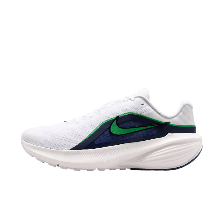 Nike Nike Downshifter 14 Running Shoes Unisex Low Top White/Midnight Marine Blue/Summit White/Green Spark