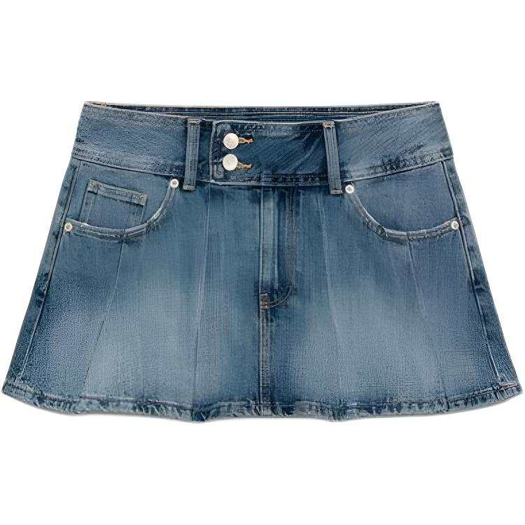 ZARA Trf Denim Short Skirts Women's