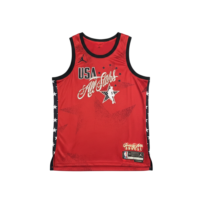 Jordan Jordan Dri FIT Basketball Jerseys Unisex Red Crew Neck Moderate