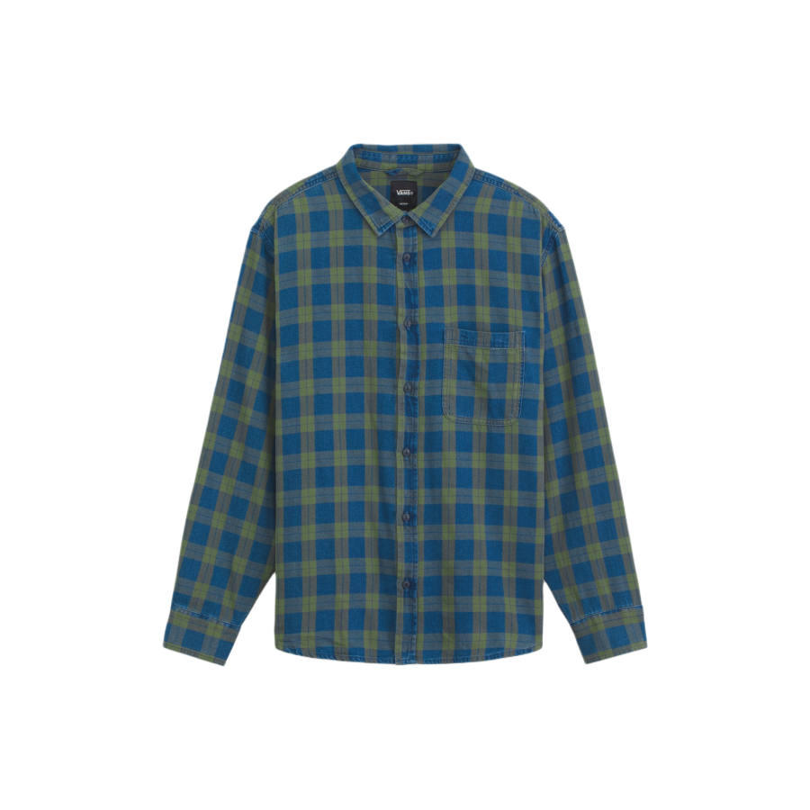 Vans Vans Shirts Men's Green Elemi Lapel Moderate