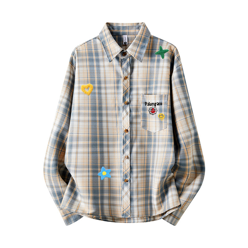 PAL ONGACO Shirts Unisex Lapel Moderate Straight Fit
