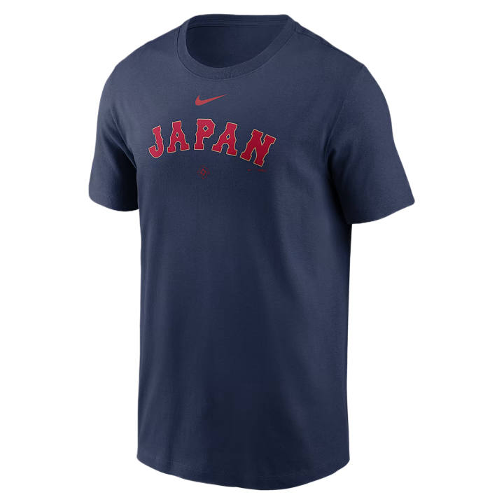 Nike Nike T Shirts Men's Marine Blue Crew Neck Moderate