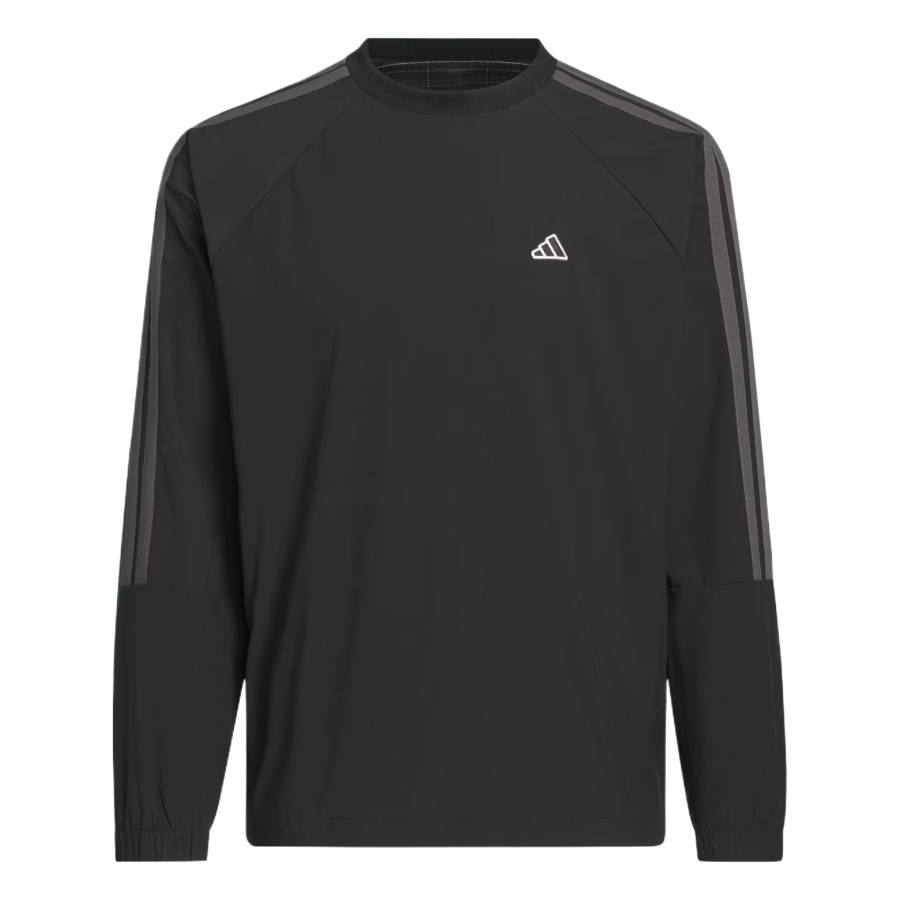 Adidas Adidas 3 Stripes Golf Clothing Men's Black/Gray Six Crew Neck Moderate