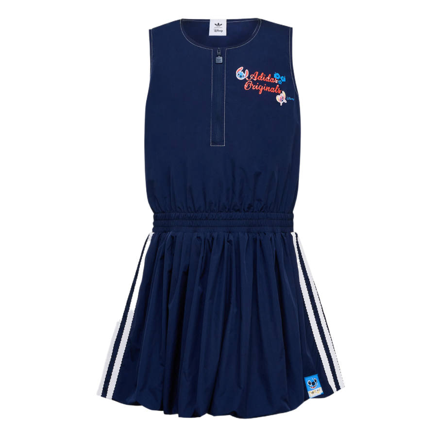 Adidas Originals X Disney Kids Dresses Crew Neck Moderate Short Skirt Stretch