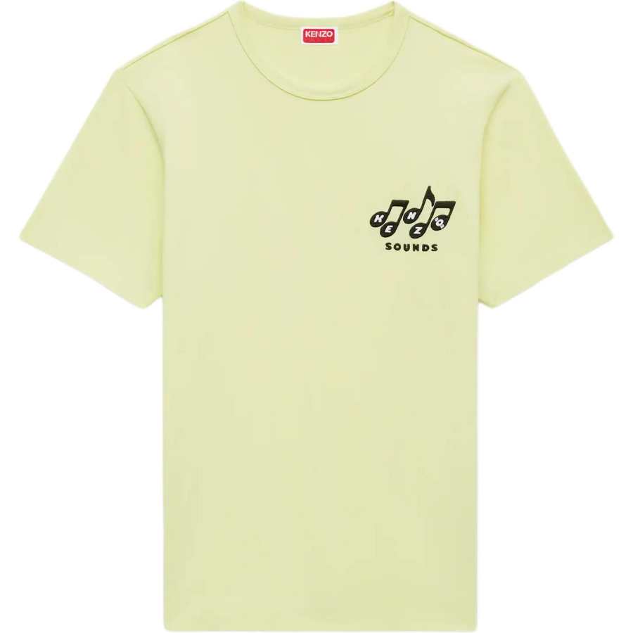 KENZO T Shirts Unisex Ocean Ash Crew Neck Moderate Straight Fit