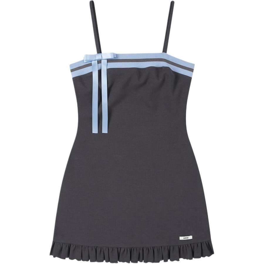 Kirsh Slip Dresses Women's Dark Gray Moderate Short Skirt A Line Skirt