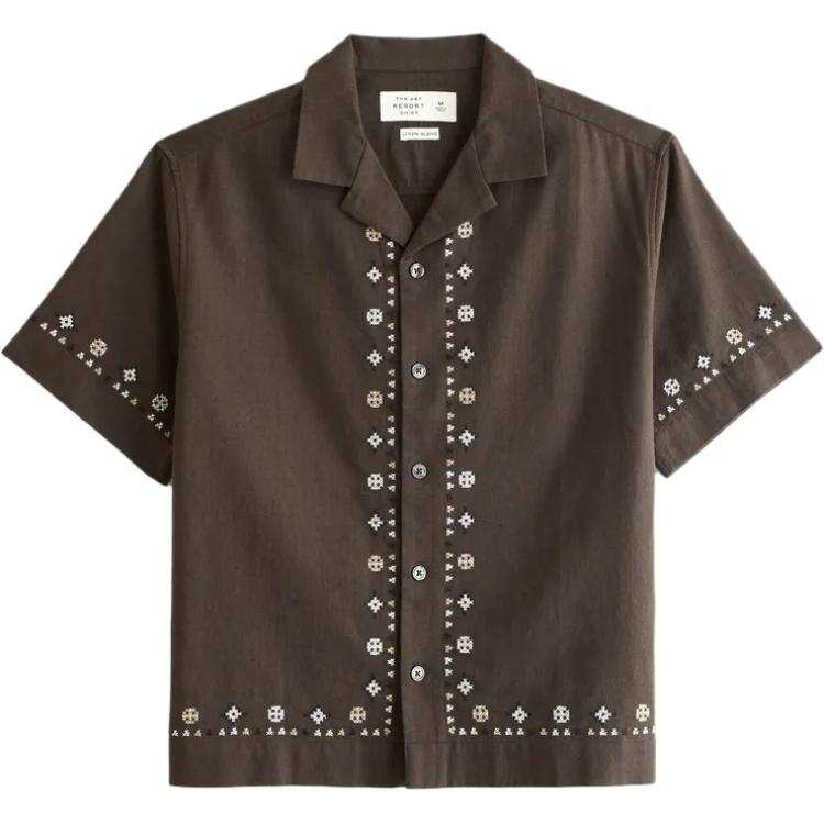 Abercrombie&Fitch Shirts Men's Brown Moderate