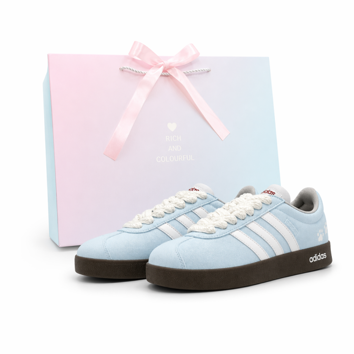 Adidas Adidas VL COURT 2.0 German Army Trainers Unisex Low Top Blue