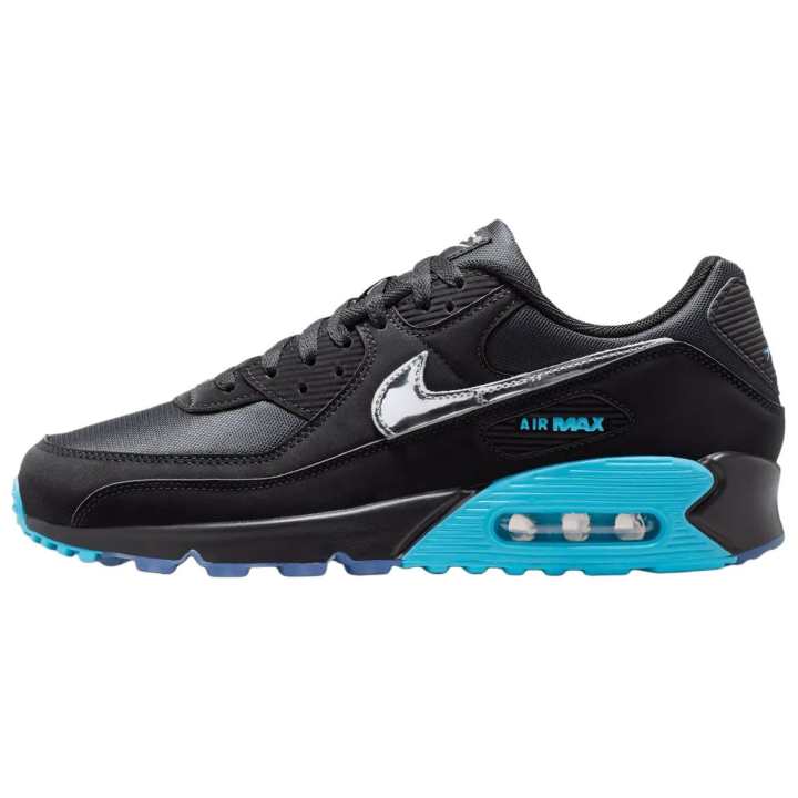Nike Nike Air Max 90 Running Shoes Unisex Black Blue