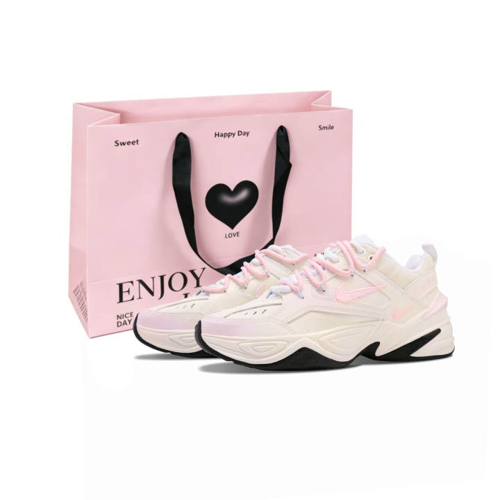 Nike Nike M2K Tekno Chunky Sneakers Women's Low Top Pink/Milk White