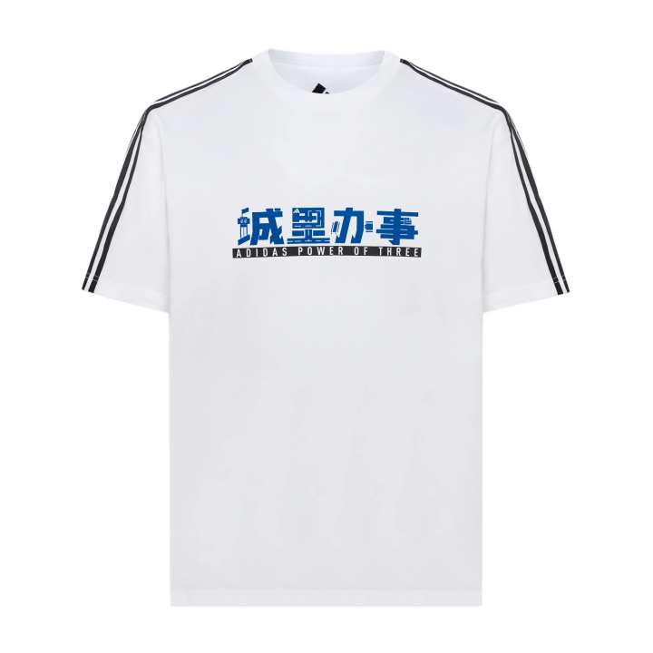 Adidas Adidas T Shirts Men's White Crew Neck Straight Fit