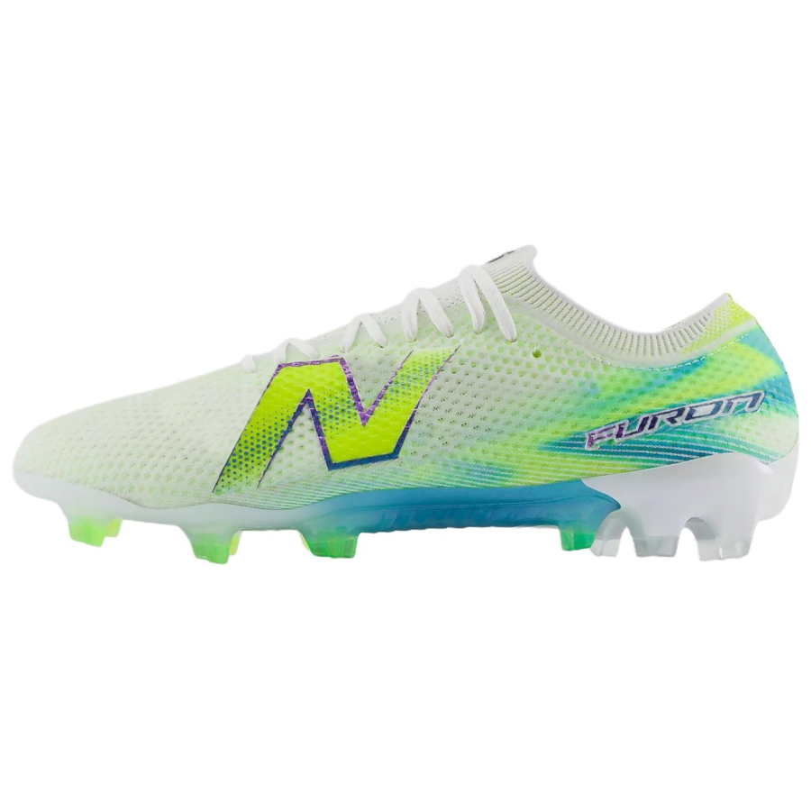 New Balance New Balance Furon Elite V9 Soccer Shoes Unisex White Printer Ribbons Alkaline Green