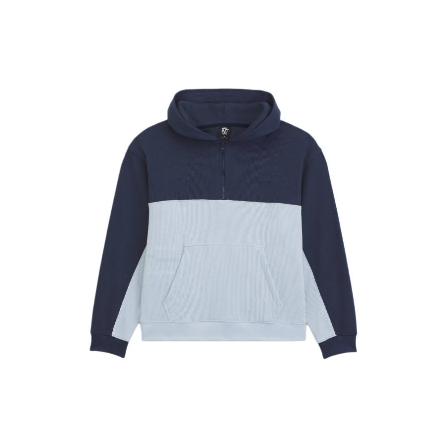 Vans Rowan Sweatshirts Men's Paris Night Blue/Soft Slate Blue Hooded Non Detachable Moderate