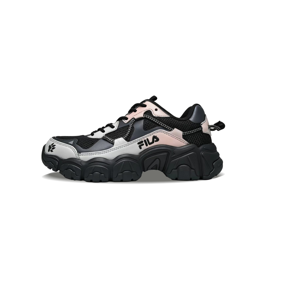 FILA FLUID V2 Chunky Sneakers Unisex Low Top Black Gray White Pink Multicolor