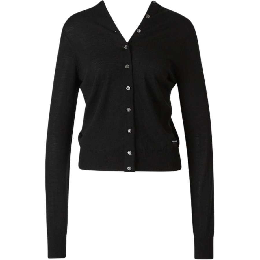 Alexander Wang Knitwear Women's Black V Neck Moderate