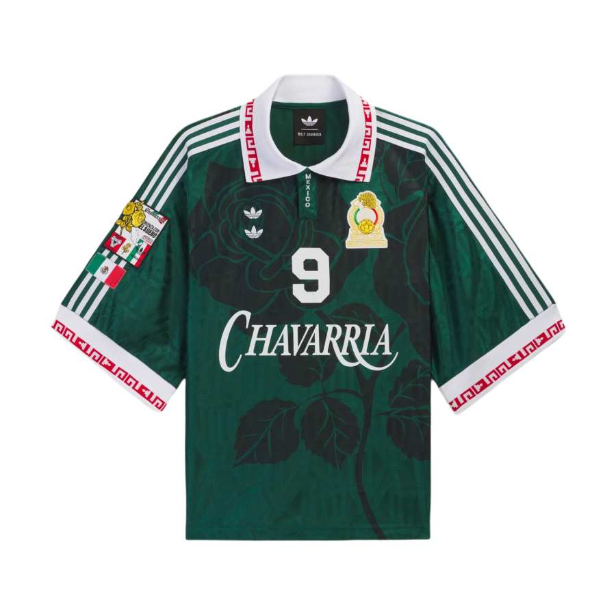 Adidas Originals X Willy Chavarria Polo Shirts Unisex Forest Green Polo Collar Moderate Other