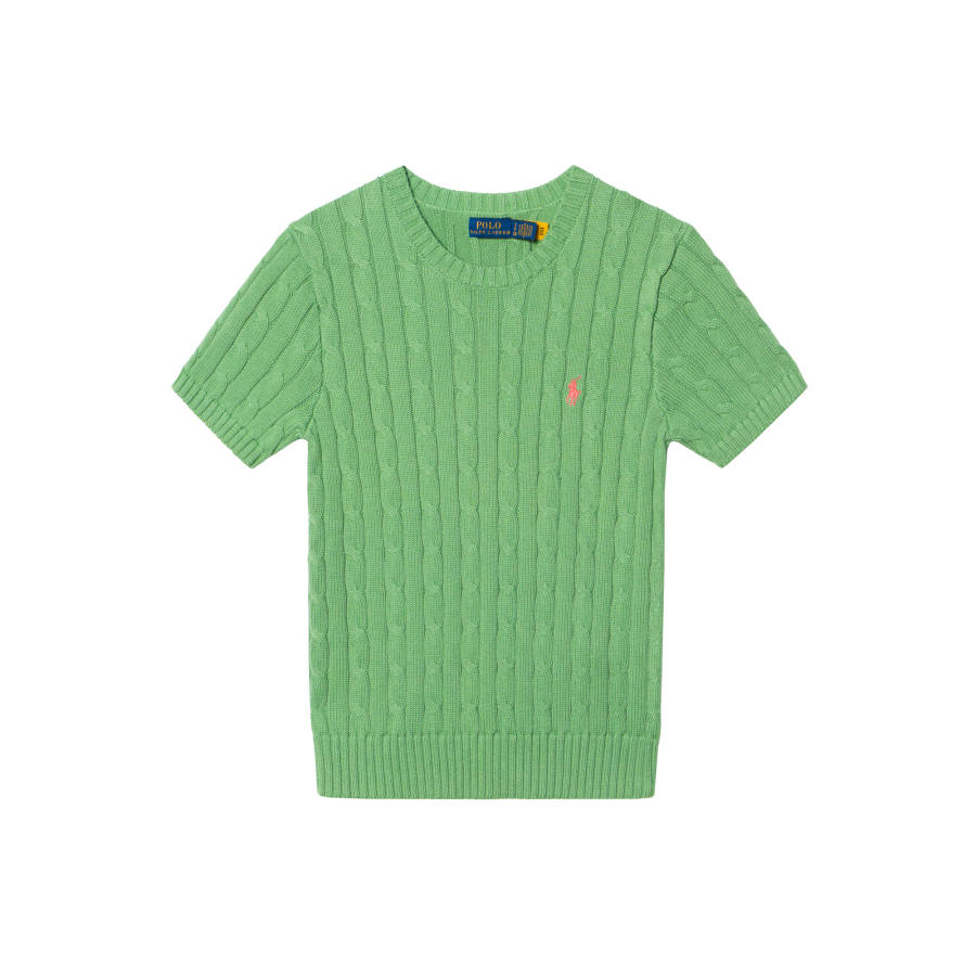 Polo Ralph Lauren Knitwear Women's Avocado Green Crew Neck Moderate Straight Fit