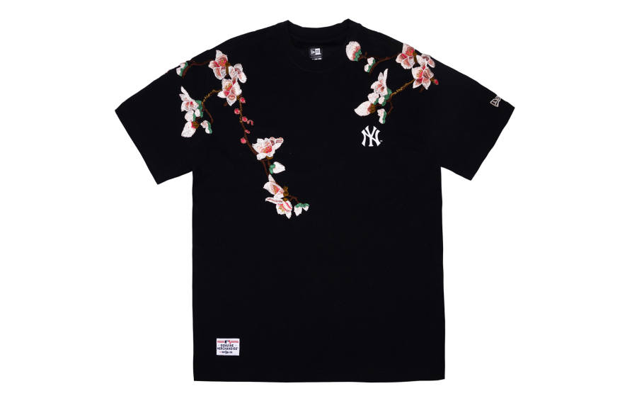 New Era T Shirts Unisex Black Crew Neck Moderate